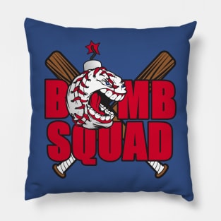 Bomb Squad Baseball - Red Pillow