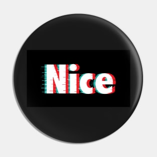 Nice Dizzy Logo Print Pin