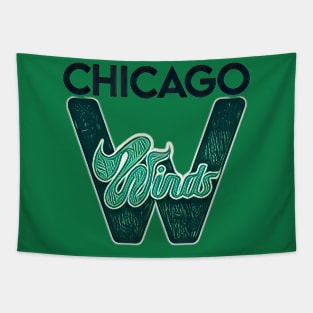 Chicago Winds Football Tapestry