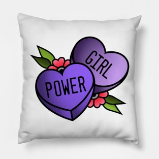 Girl Power Candy Sweet Heart Pillow