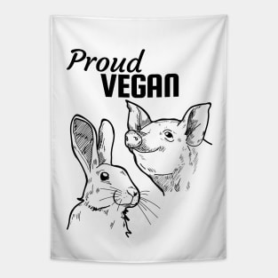 Proud vegan Tapestry