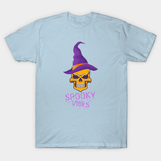 Disover Spooky Vibes _ Funny Halloween - Halloween Skulls - T-Shirt