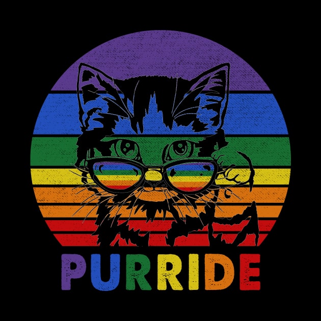 Pride Cat Gay LGBTQ Rainbow Flag by marisamegan8av