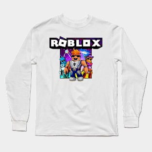 The Noob Poking A Bomb With A Stick Roblox Long Sleeve T-shirt