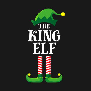 King Elf Matching Family Group Christmas Party Elf T-Shirt