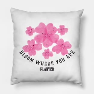 bloom where you are Pillow