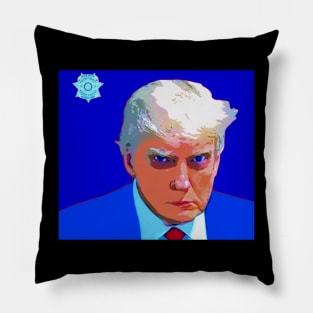 trump mugshot Pillow