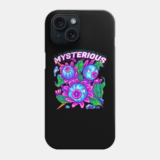 Mysterious Eyes and Cactus Flowers Phone Case