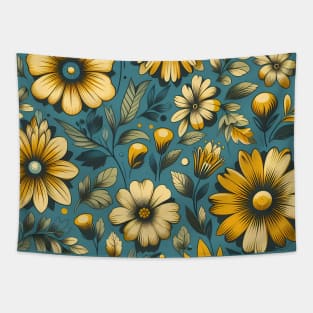 Yellow Flowers Tapestry