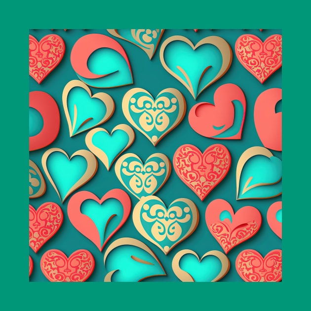 Valentine Heart Pattern by JyFDesignz