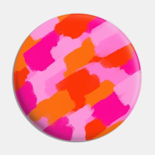 Pink and Orange Brush Strokes Palette Pattern Pin