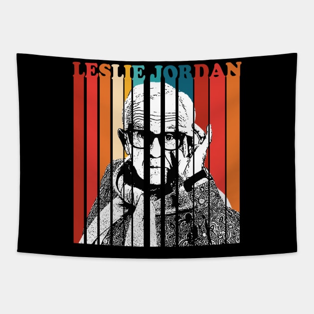 Leslie Jordan Retro Art Tapestry by Cube2