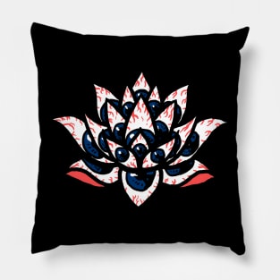 All-seeing Lotus flower Pillow