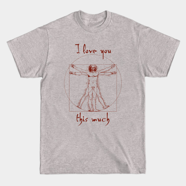 Vitruvian Love - Vitruvian Man - T-Shirt Vitruvian Love - Vitruvian Man - T-Shirt