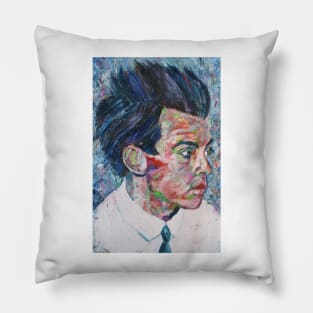 EGON SCHIELE - oil portrait .1 Pillow