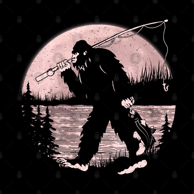 Bigfoot Fishing by Tesszero