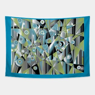 Blue Green Flow 1 Tapestry