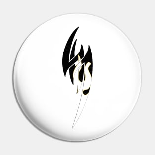 Tekken - Mishima Zaibatsu & Jin Kazama Symbol Monochrome Pin