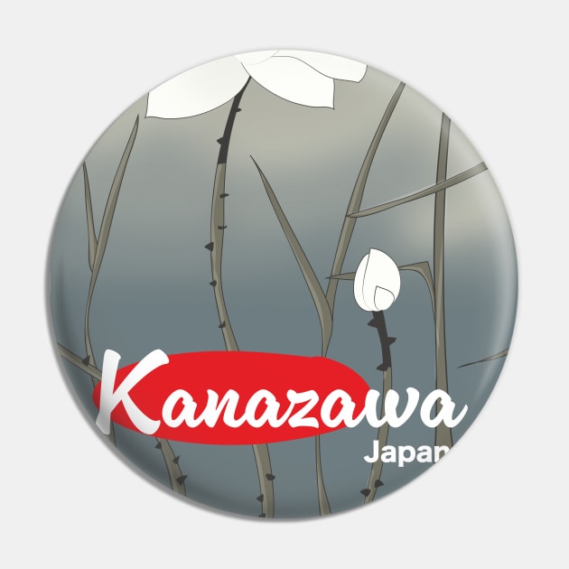 Kanazawa Japan travel poster Pin by nickemporium1