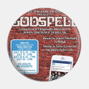 Carousel Theatre Godspell Show Poster Pin