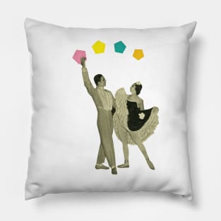 Throwing Shapes on the Dance Floor Pillow