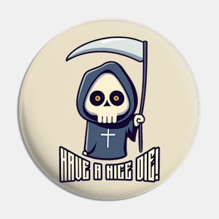 Chibi grim reaper wishing Pin