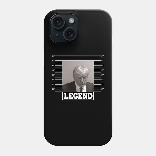 Trump Mugshot President Legend Phone Case by Imou designs