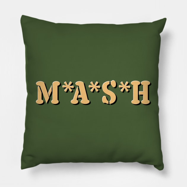 MASH Pillow by familiaritees
