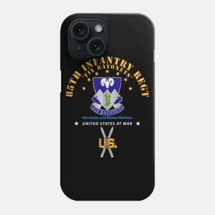 85th Infantry Regt - Fix Bayonets w SKI Branch Phone Case