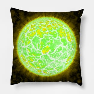 Exploding Sun - Yellow Pillow