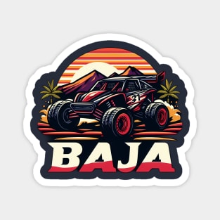 Baja Race Car Magnet