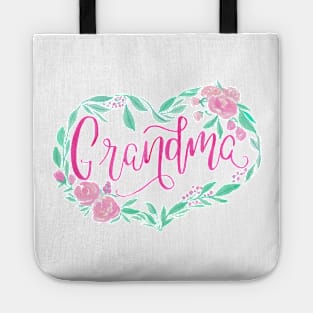 Grandma floral design Tote