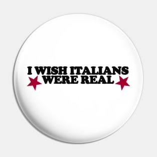 I Wish Italians Were Real Shirt, Y2K Funny 90s Slogan Text T-shirt, Aesthetic 00s Fashion, Cute Letter Print T Shirt Y2K Clothes Streetwear Pin