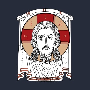 Mandolin | Holy Napkin | Icon Not Made With Hands | The Holy Face | Face of Christ T-Shirt