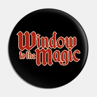 Window to the Magic Text Logo Pin