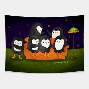 Penguins Friends Tapestry