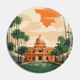 Chennai India Vintage Tourism Travel Pin