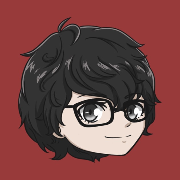 Akiren/Joker Chibi Head by AdorableArts