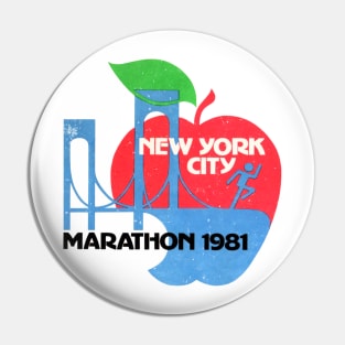 1981 New York Marathon Pin