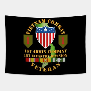 Vietnam Combat Vet - 1st Admin Company - 1st Inf Div SSI Tapestry