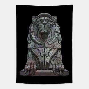 Lion statue Tapestry