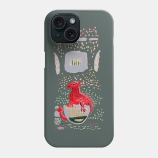 Red Dragon and window Phone Case