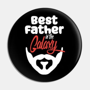 Best Father in the Galaxy-black Pin