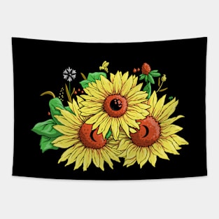 Sunflower Moonchild Tapestry