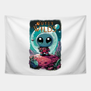 Cute Astronaut in Outer Wilds Tapestry