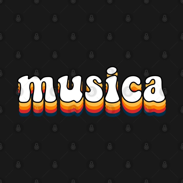 musica retro typography by zaiynabhw