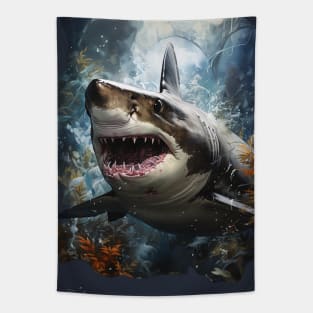 Enjoy Summer with Sharks Tapestry