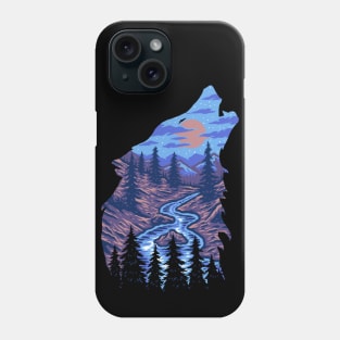 Wilderness Wolf Howling Phone Case