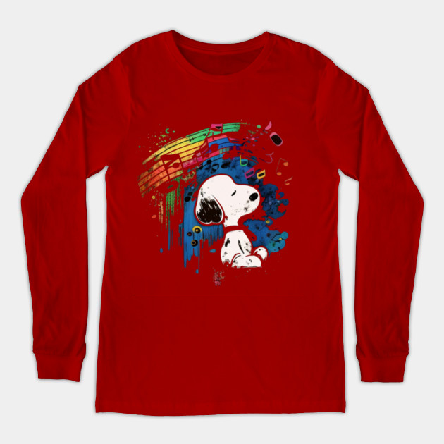 Discover snoopy abstract music - Snoopy - Long Sleeve Shirt