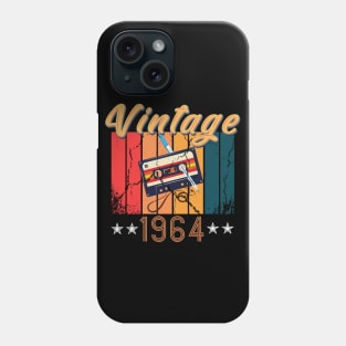 56th Birthday 56 Years Old 56th Vintage Retro cassette Mixtape Music Cassette 1964 Birthday Phone Case